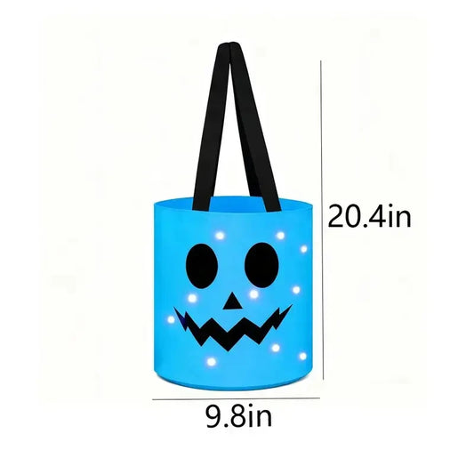 Glowing LED Pumpkin Candy Bucket
