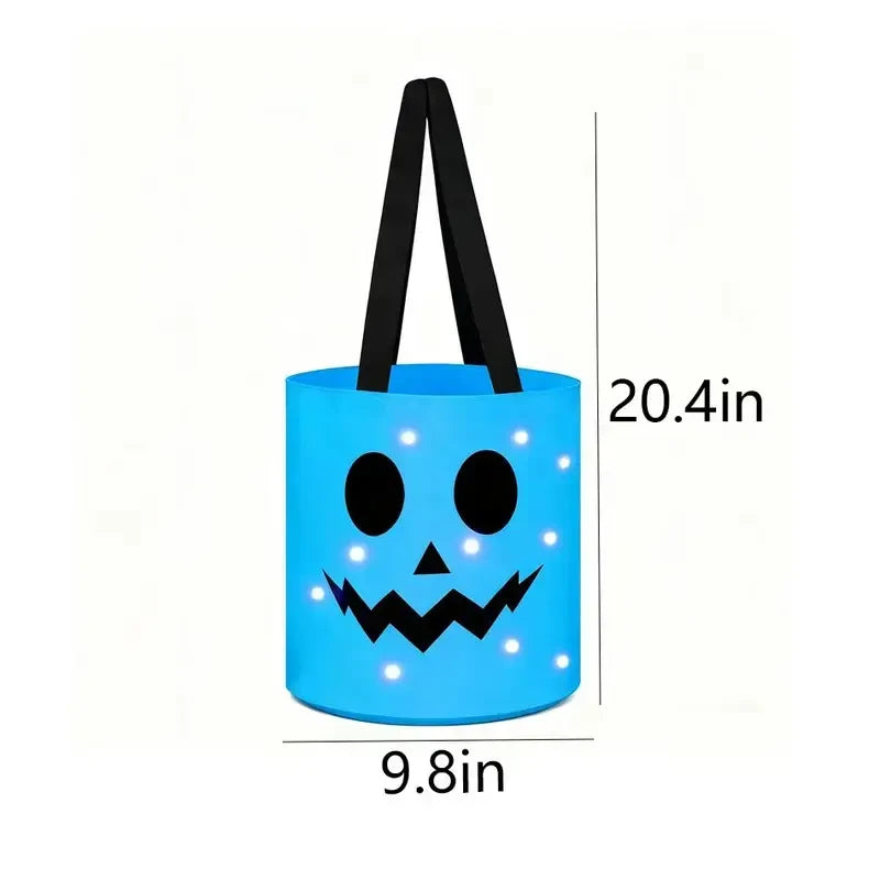 Glowing LED Pumpkin Candy Bucket